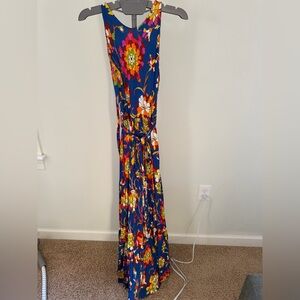 LA DoubleJ Blue and Floral Dress